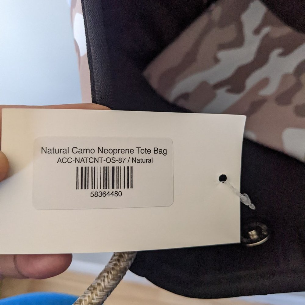 Natural Camo Neoprene Tote Bag - Picture 5 of 10